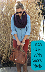 Chambray Shirt with Corduroy Pants| The Perfect Fall Outfit