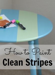 How to Paint Clean Stripes