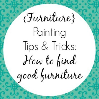How to find good furniture for painting