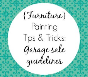 Garage Sale Guidelines