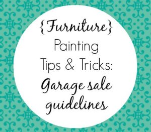 Garage Sale Guidelines