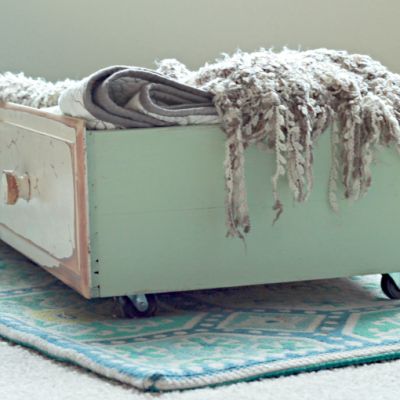 How to use an old drawer for extra storage