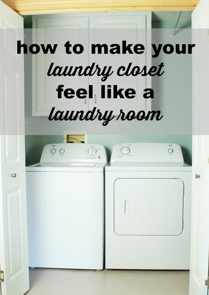 how to make your laundry closet feel like a laundry room