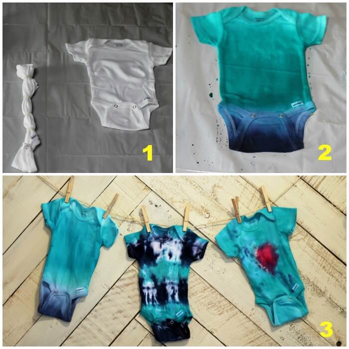 How to Tie Dye a Onesie