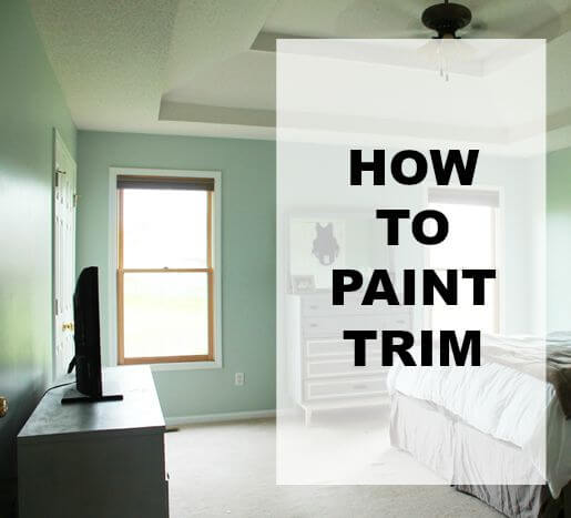 how to paint trim