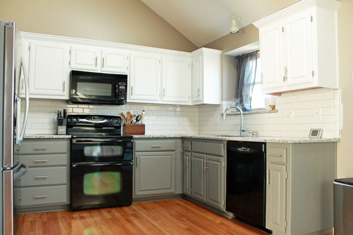 painted kitchen