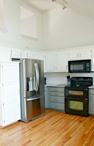 White and Gray Kitchen | My Breezy Room