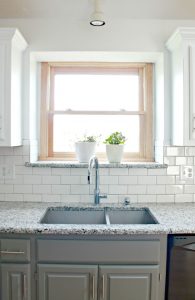 White and Gray Kitchen | My Breezy Room