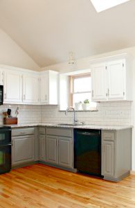 White and Gray Kitchen | My Breezy Room