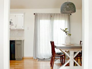 MODERN LIGHTING FOR A WHITE AND GRAY KITCHEN | My Breezy Room