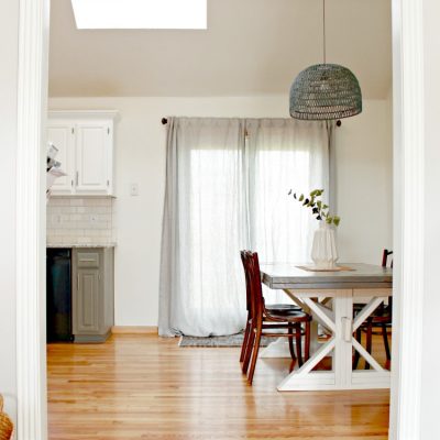 MODERN LIGHTING FOR A WHITE AND GRAY KITCHEN | My Breezy Room