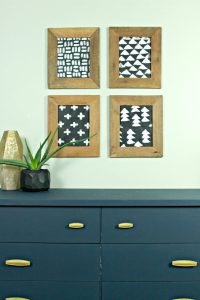 DIY Modern Christmas Wall Art