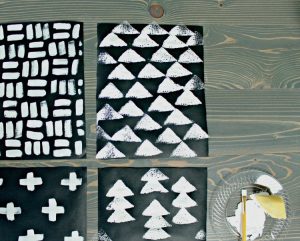 DIY Modern Christmas Wall Art