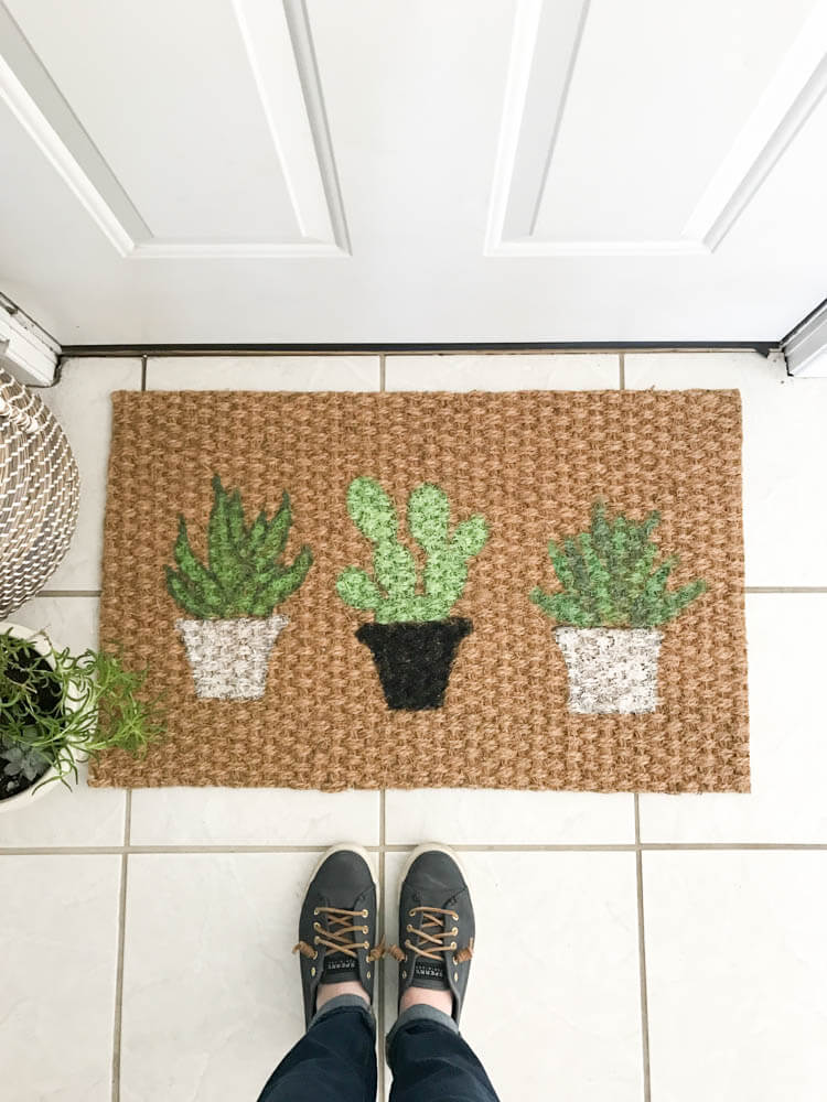 DIY Plant Doormat | My Breezy Room