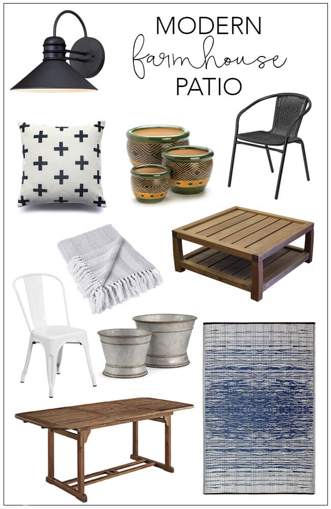 Modern Farmhouse Patio Shopping Guide | My Breezy Room