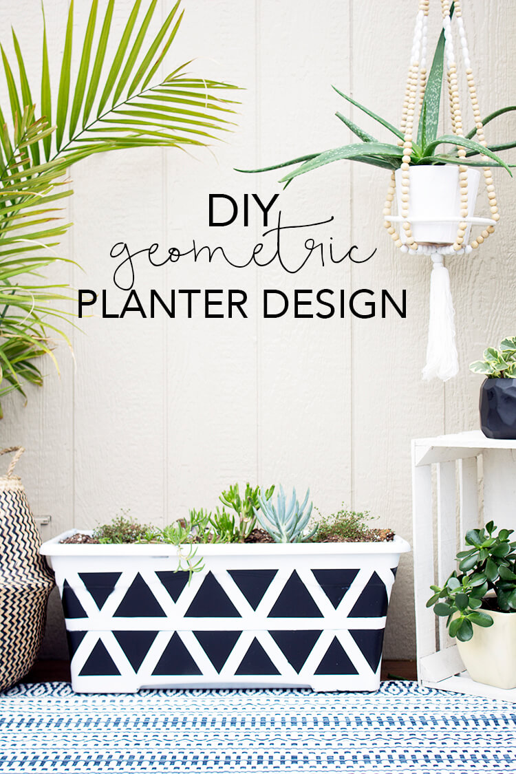 Geometric Planter DIY | My Breezy Room