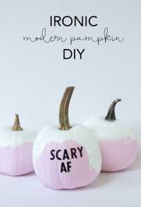 Ironic Modern Pumpkin DIY | My Breezy Room