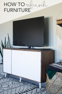 Refinishing a Dresser: How to Stain Furniture | My Breezy Room