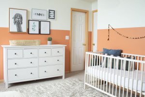 Gender Neutral Nursery: Modern Color Block Room