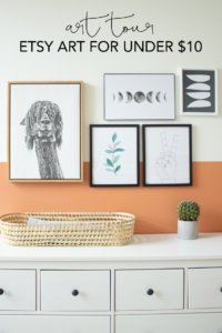 Links to all the art in my home, including lots of great Etsy art for under $10. | My Breezy Room