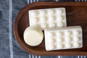 live more sustainably by using bar soap and reduce the amount of plastic containers in your home