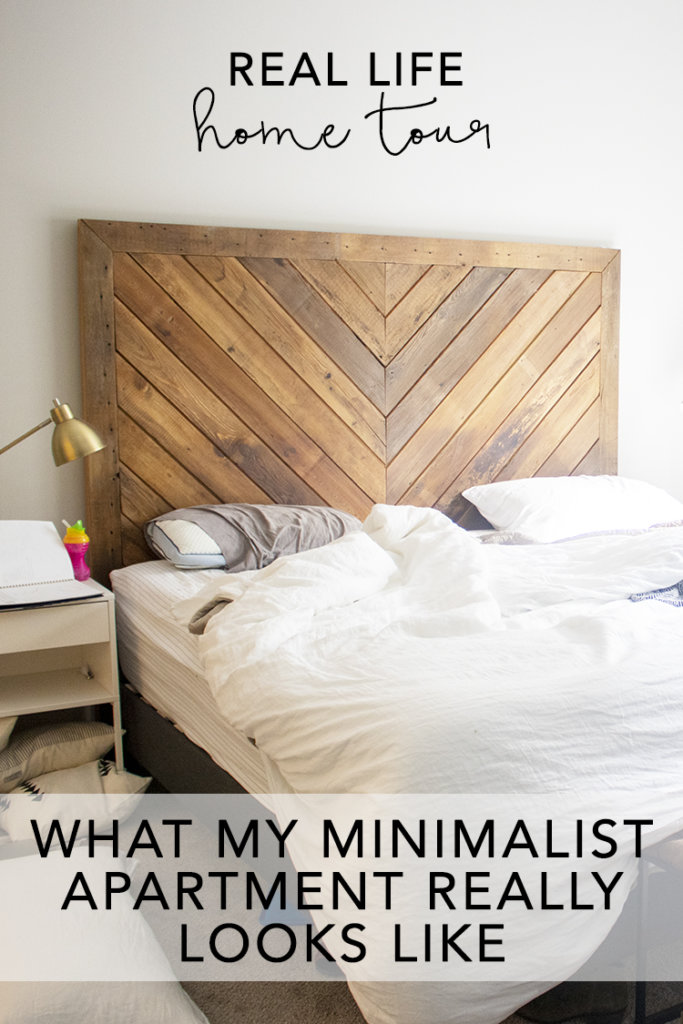 Real life home tour: messy minimalist bedroom