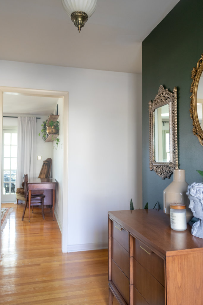 Antique Mirror Entryway