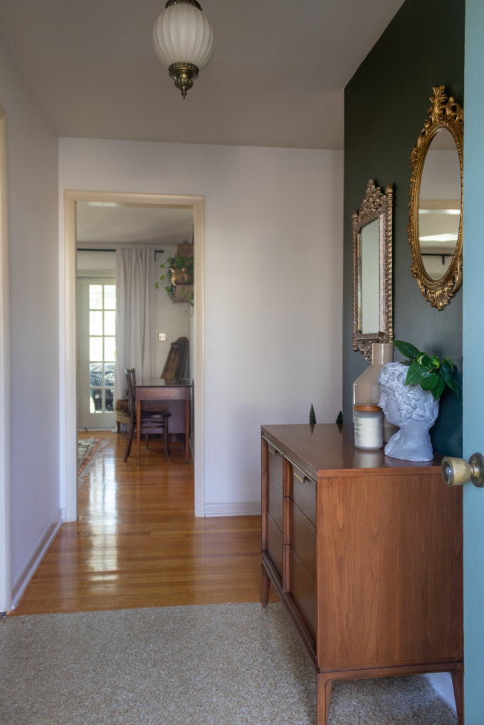 Antique Mirror Entryway