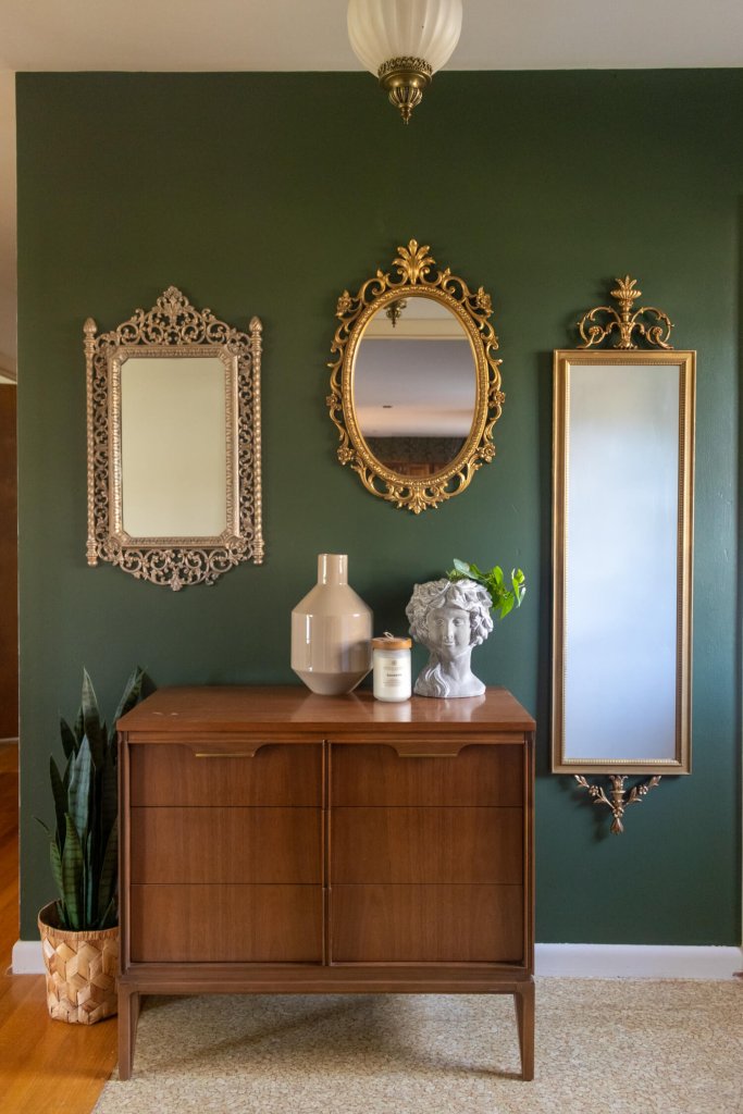 Antique Mirror Entryway