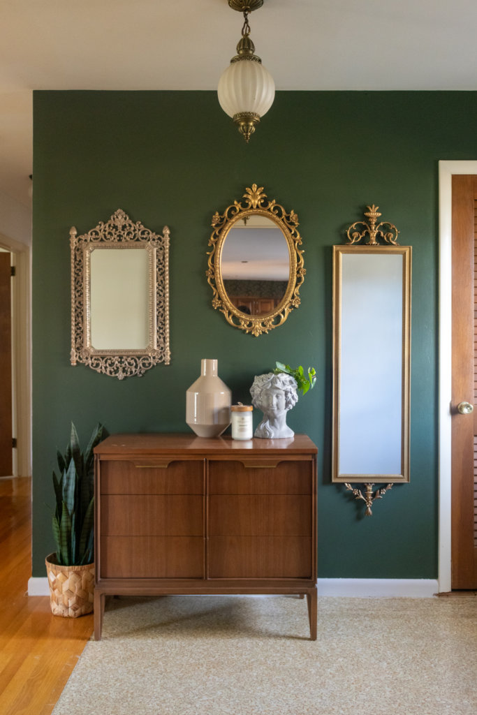 Antique Mirror Entryway