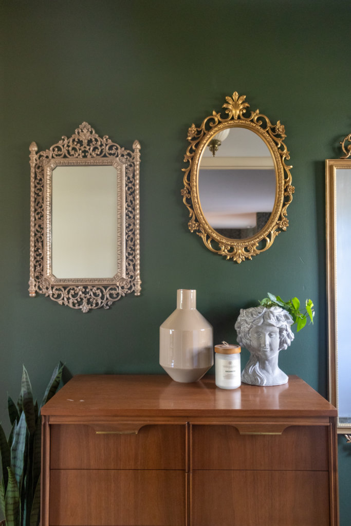 Antique Mirror Entryway