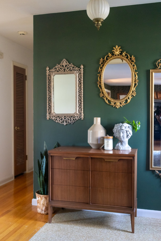 Antique Mirror Entryway